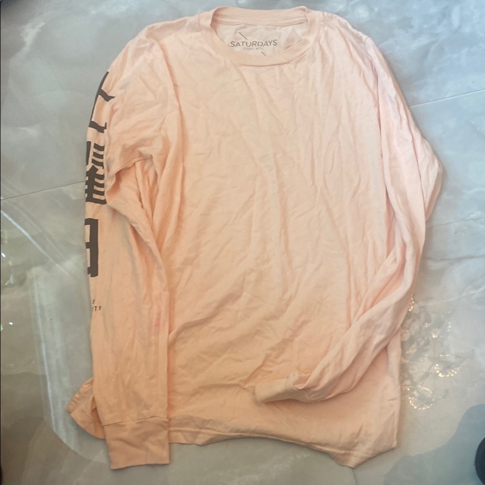 Saturdays New York City Peach Long Sleeve